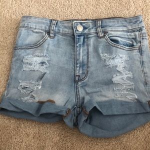 PACSUN Distressed Denim Shorts